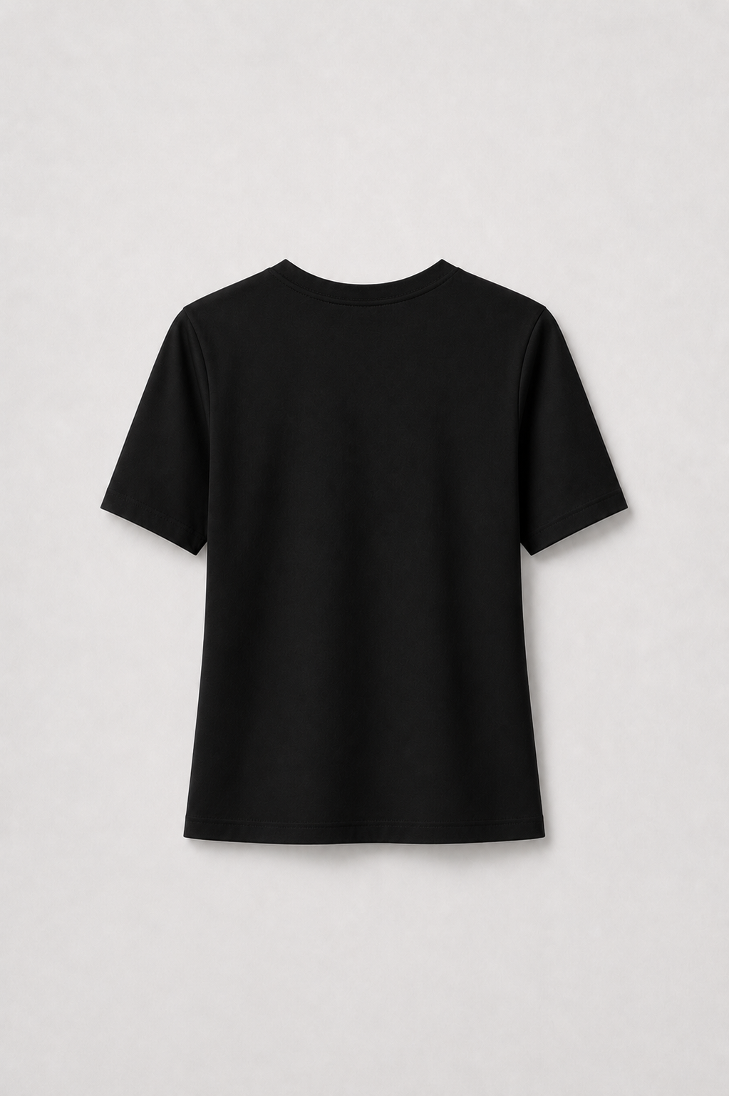 Short Sleeve V Neck T-shirt - Siyah (2)