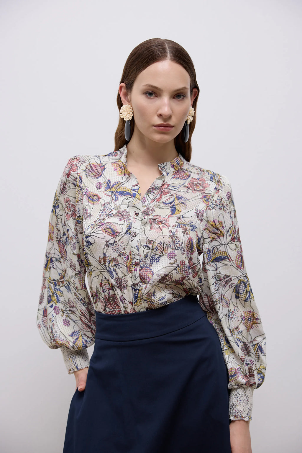 Devi Blouse - Desenli (4)