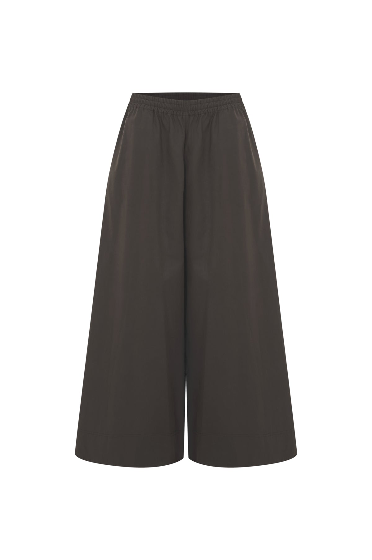 Caria Wide Leg Pants - Kahve