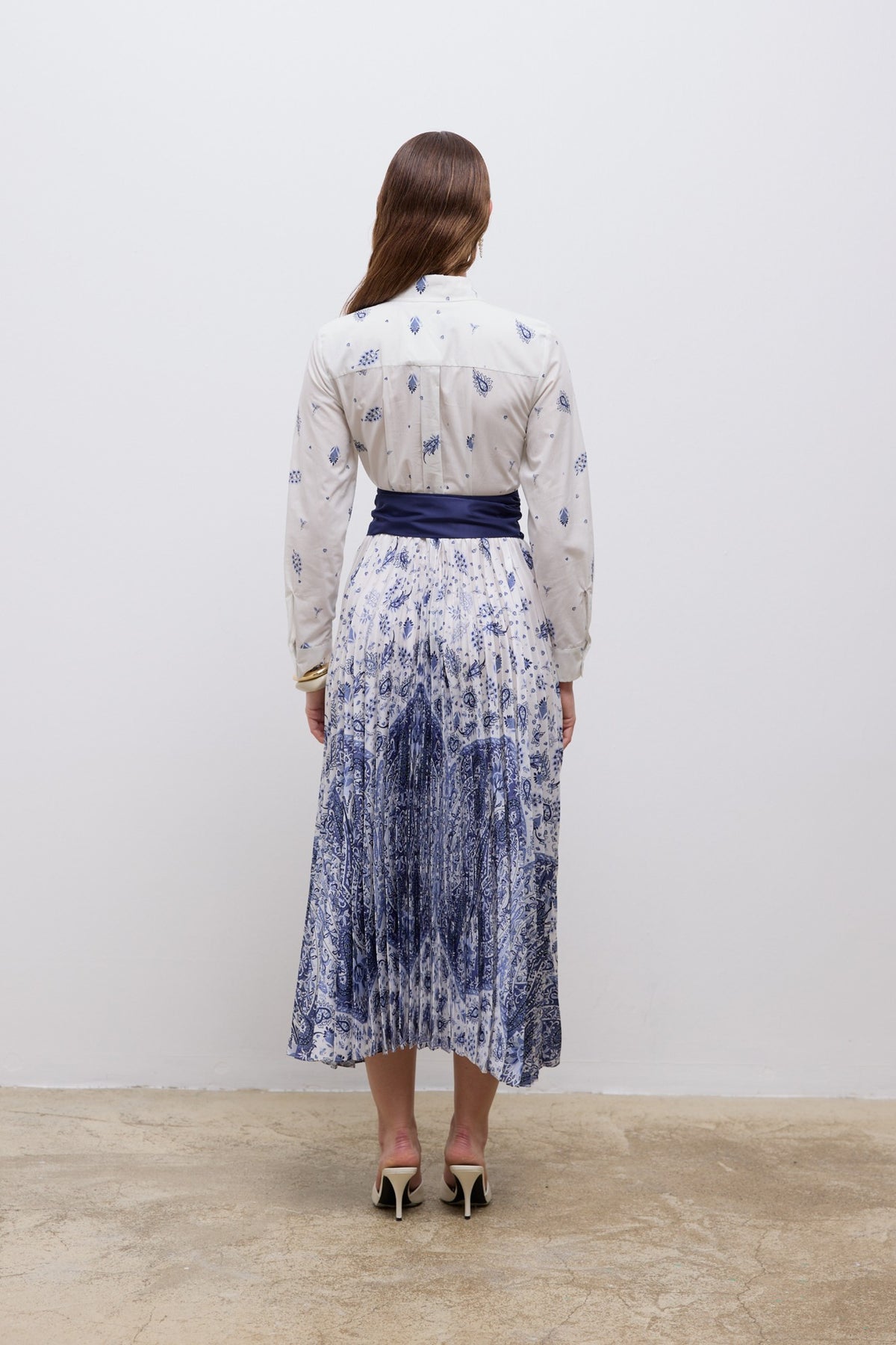 Ella Pleated Dress - Desenli (2)