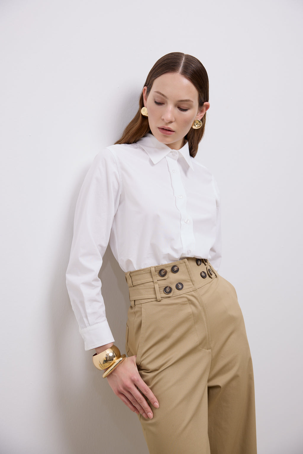 Mira Slim Fit Shirt - Beyaz (4)