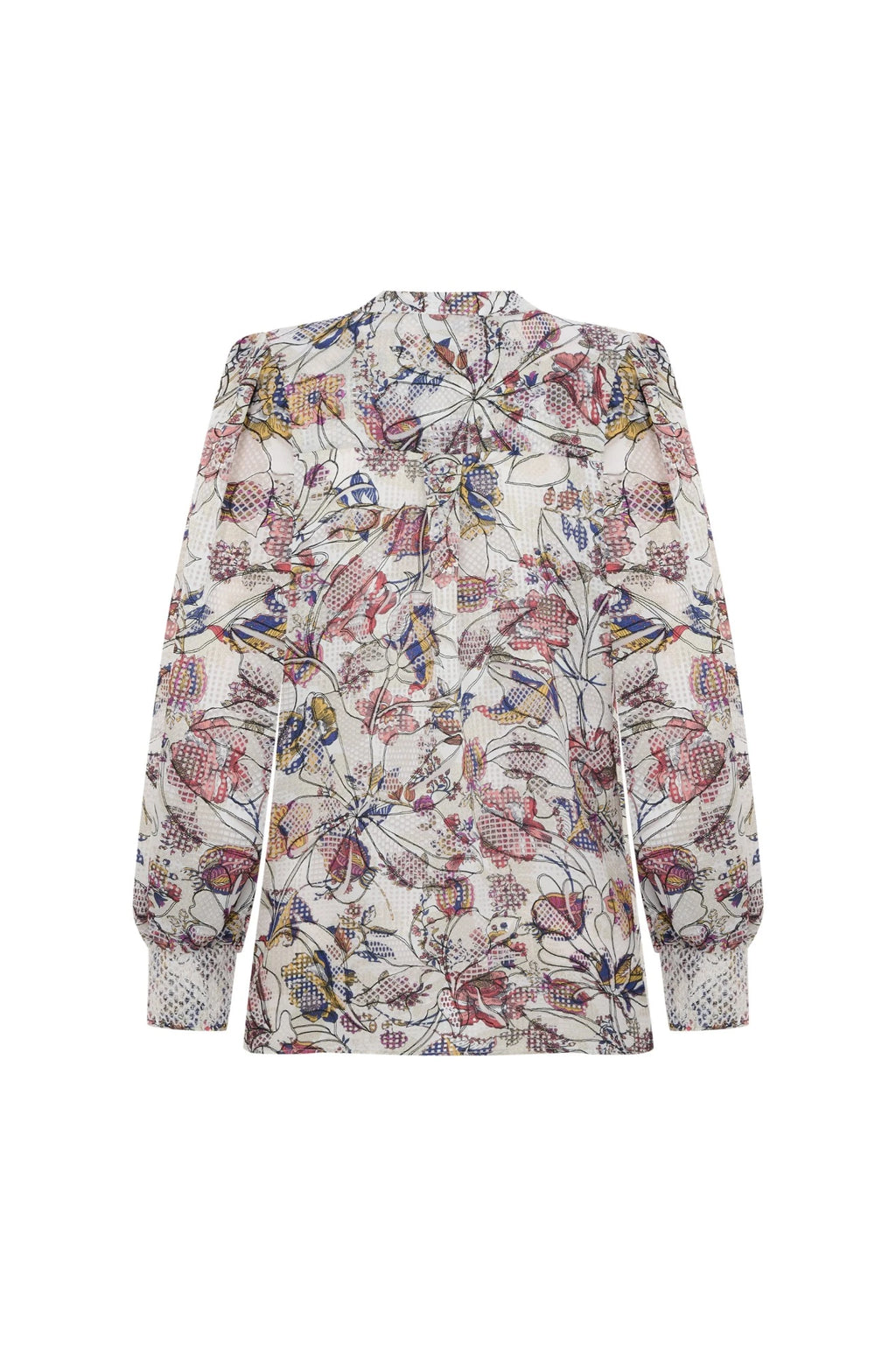 Devi Blouse - Desenli (2)