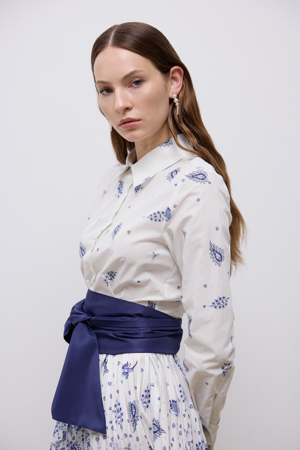 Ella Pleated Dress - Desenli (3)