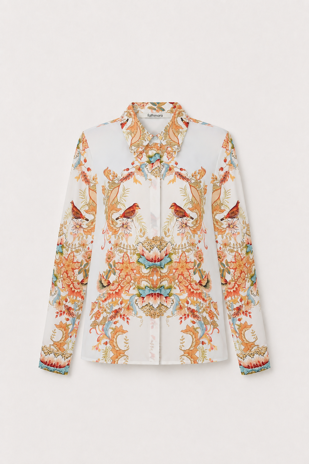 Panela Silk Shirt - Desenli (2)