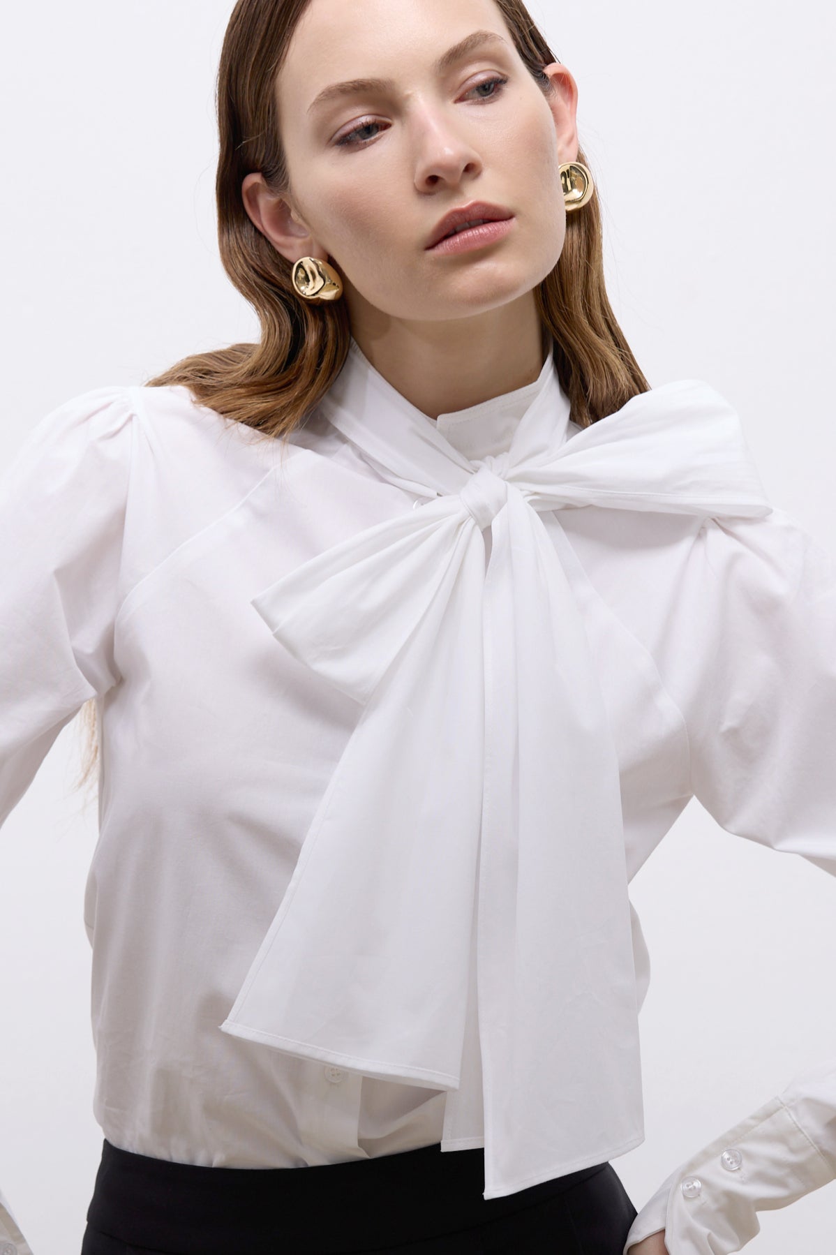 Pera Bow Shirt - Beyaz