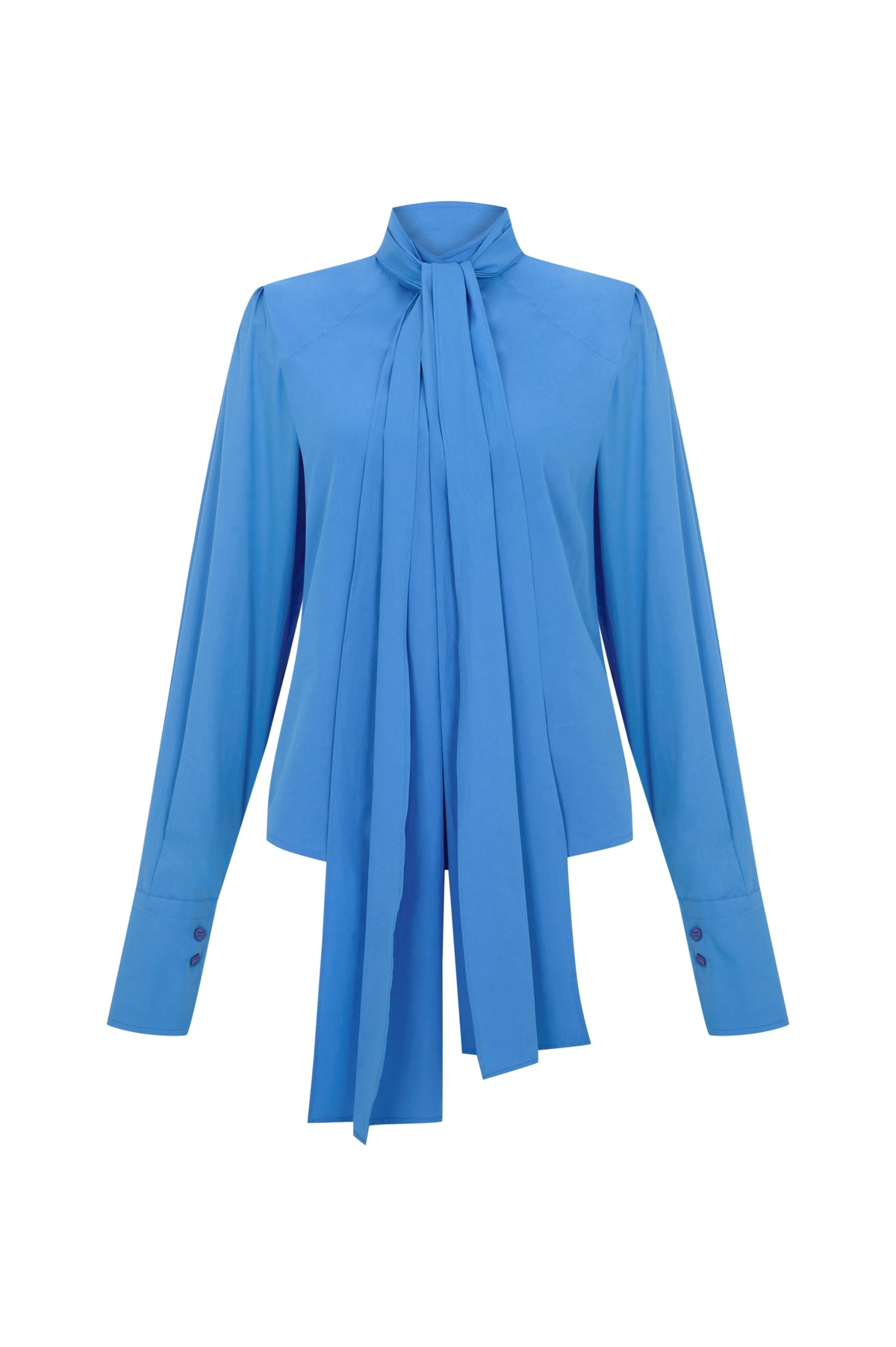 Pera Bow Shirt - Mavi (3)